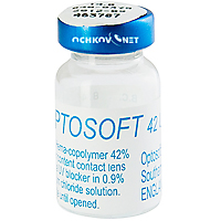 Контактные линзы Optosoft 42 UV (Sauflon UV 42) 1 линза в упаковке  - купить со скидкой