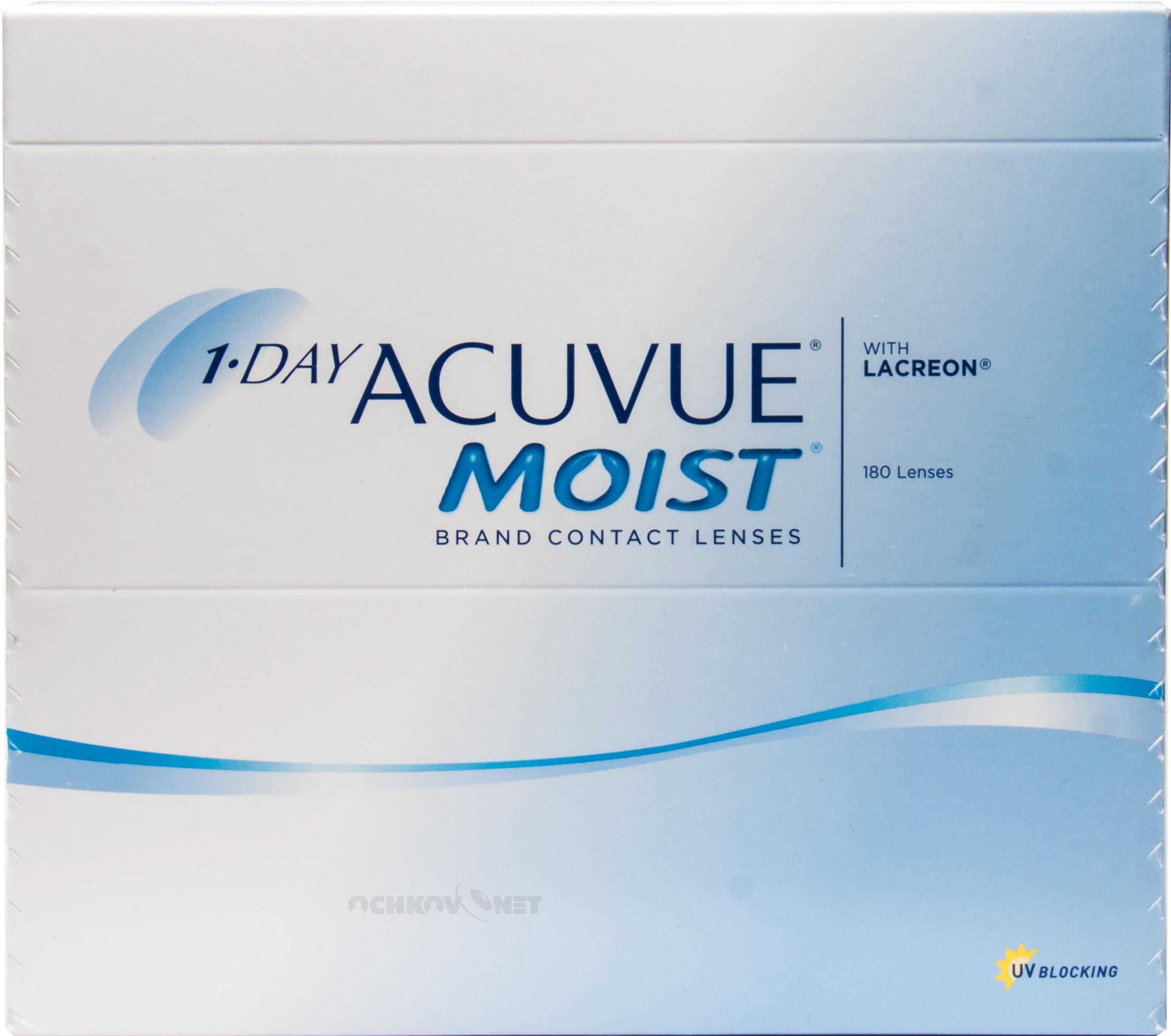 Контактные линзы 1-Day Acuvue Moist 180 линз упаковка контактные линзы acuvue oasys 1 day with hydraluxe technology 90 линз