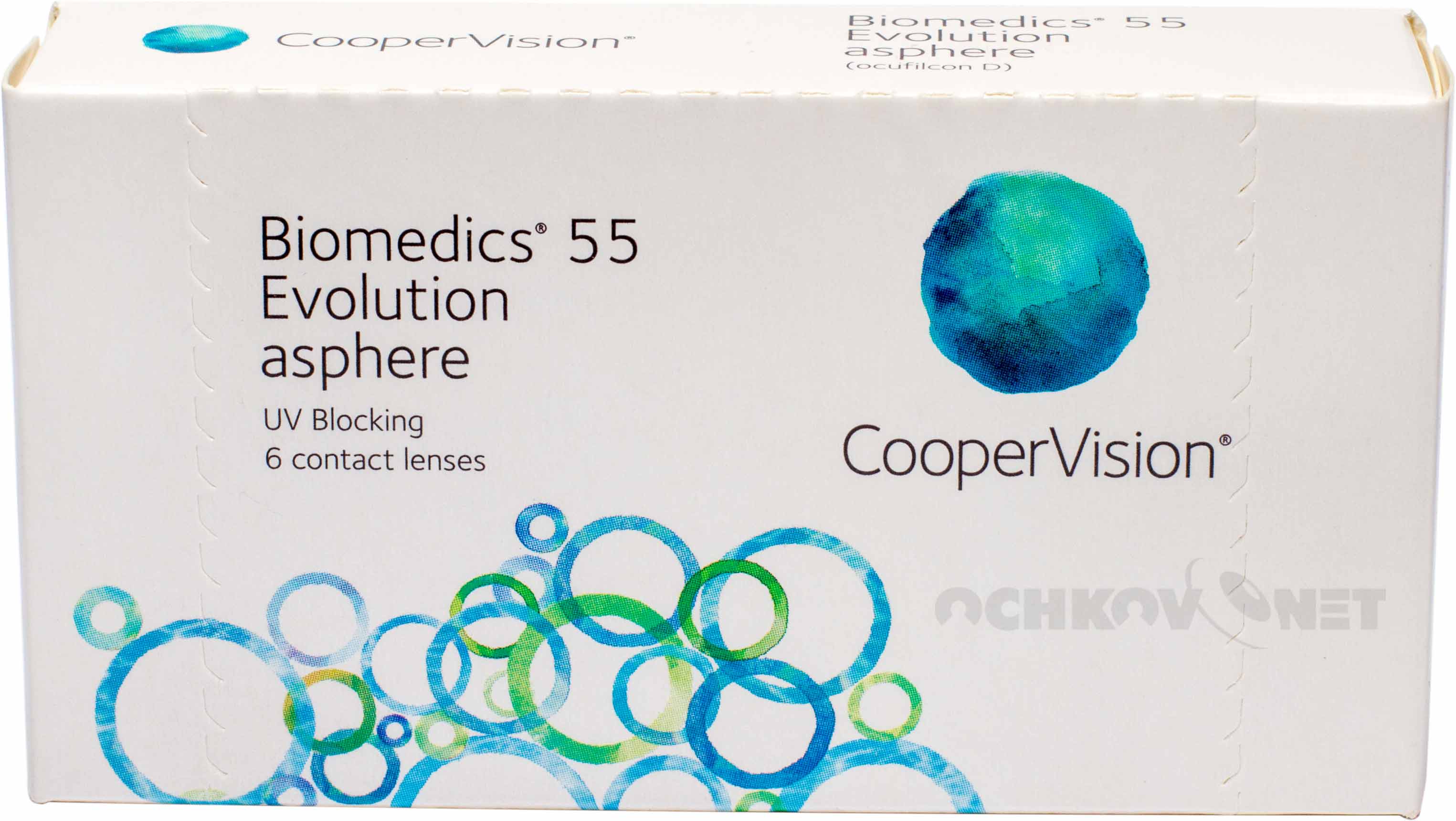 Купить Контактные линзы Biomedics 55 Evolution UV 6 линз, CooperVision