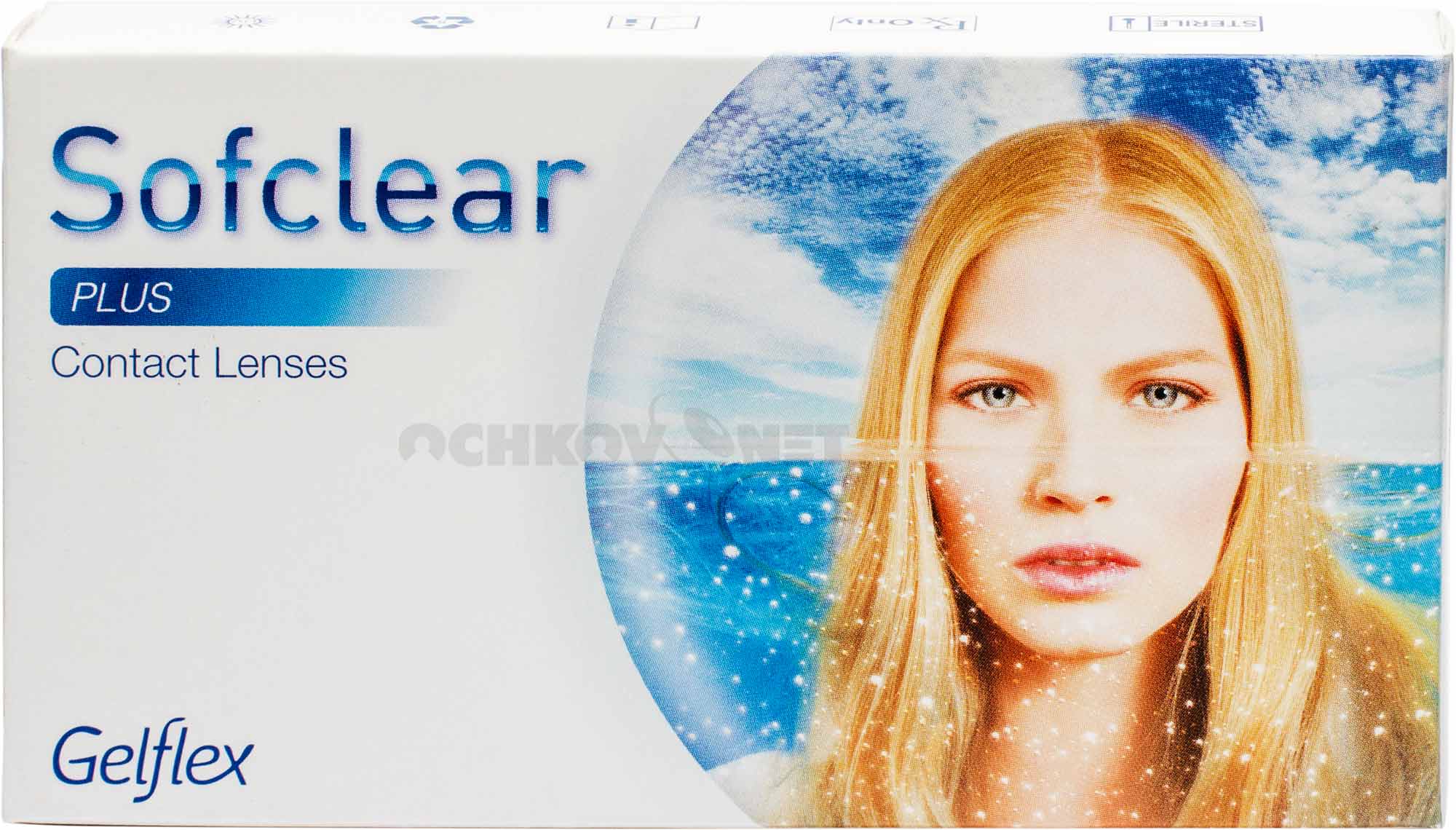 Контактные линзы Sofclear plus 3 линзы