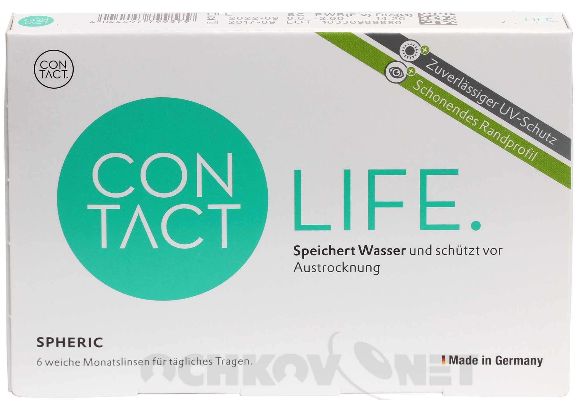 Купить Контактные линзы Contact Life spheric 6 линз (радиус 8.3, минус и плюс), Wöhlk
