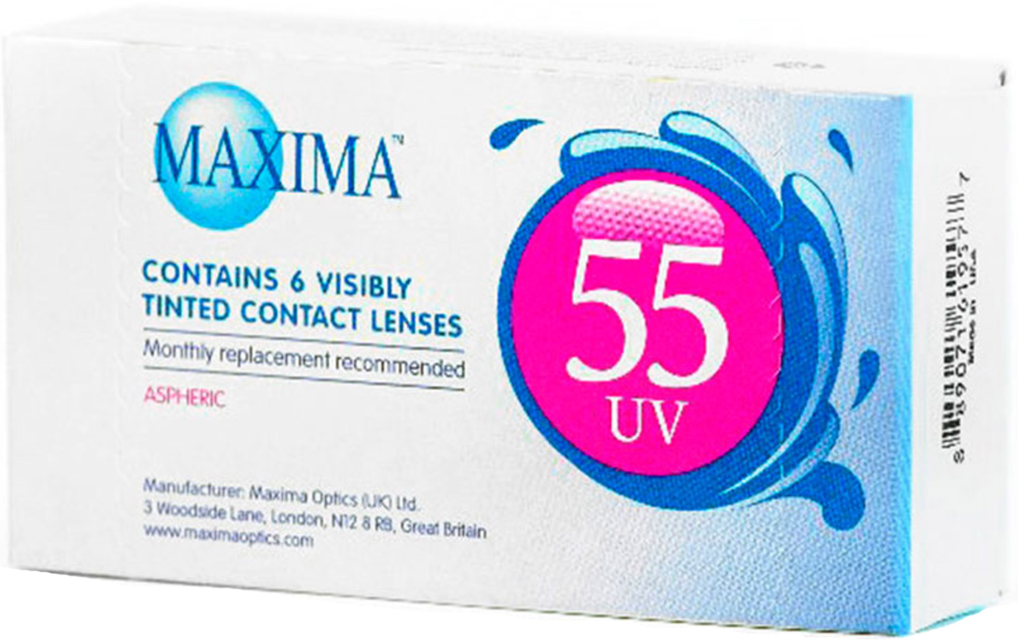 Контактные линзы Maxima 55 UV Aspheric, 6 линз  - купить со скидкой