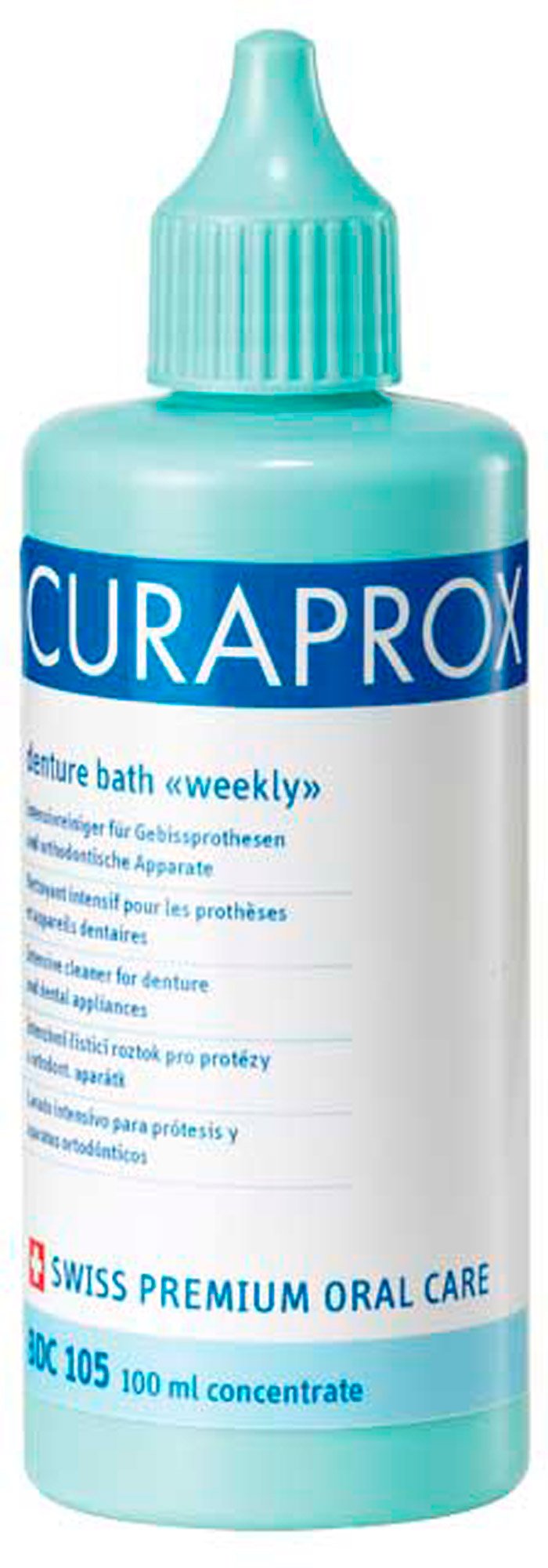 Жидкость weekly для еженедельного ухода за протезами Curaprox BDC 105, Curaden International  - купить со скидкой