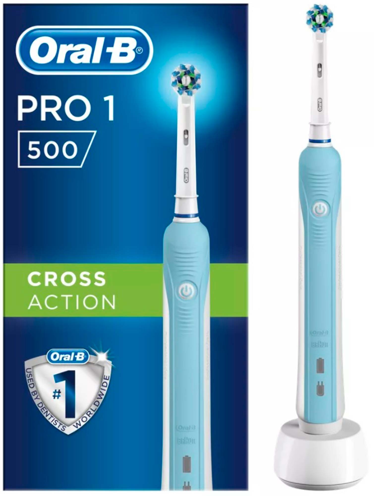 Купить Электрическая зубная щетка Oral-B PRO Cross Action 500 D16.513U, Braun