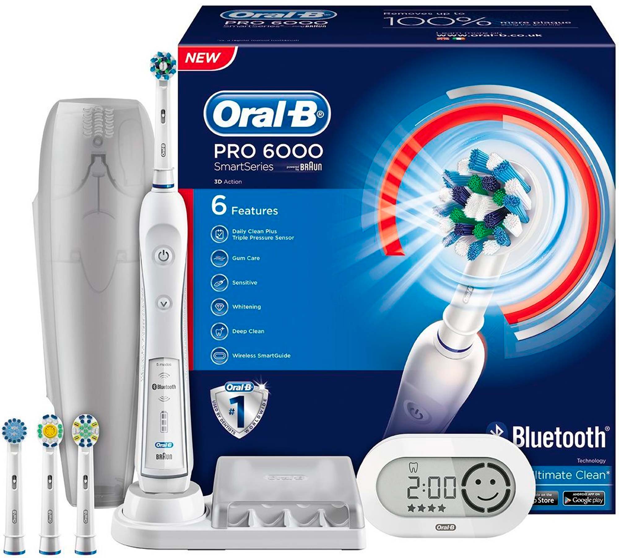 Купить Зубная щетка Oral-B PRO 6000 D36 With Smartguide, Braun