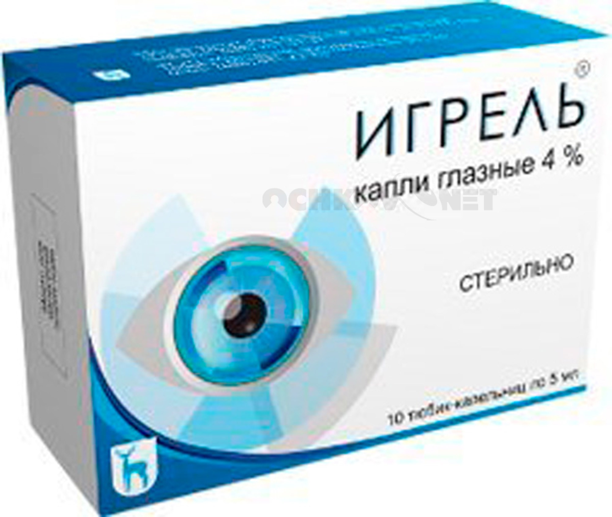 

Игрель капли глазные 4% 10 мл