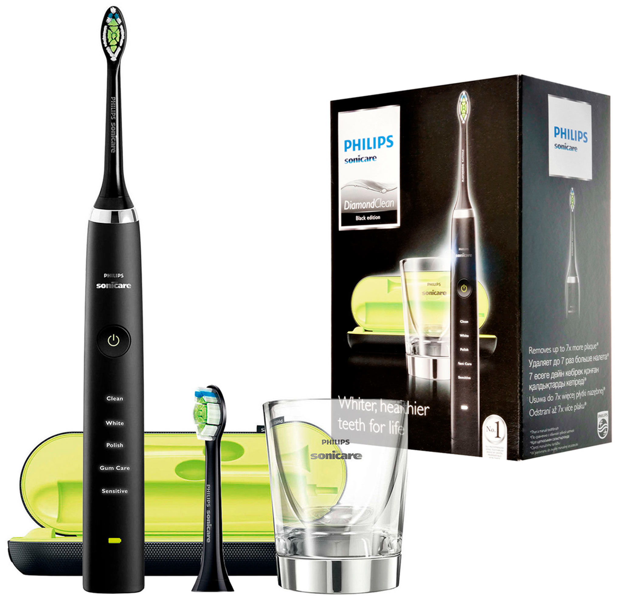 Электрическая зубная щетка Philips Sonicare DiamondClean Black HX9352/04 Philips - фото 1