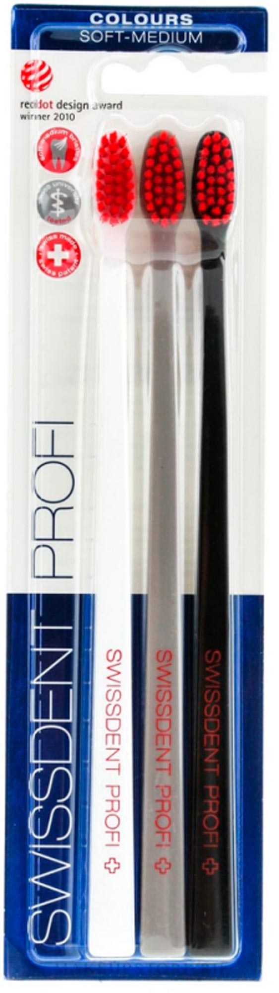 

Набор SWISSDENT Profi Colours Soft-Medium (черный серый белый)