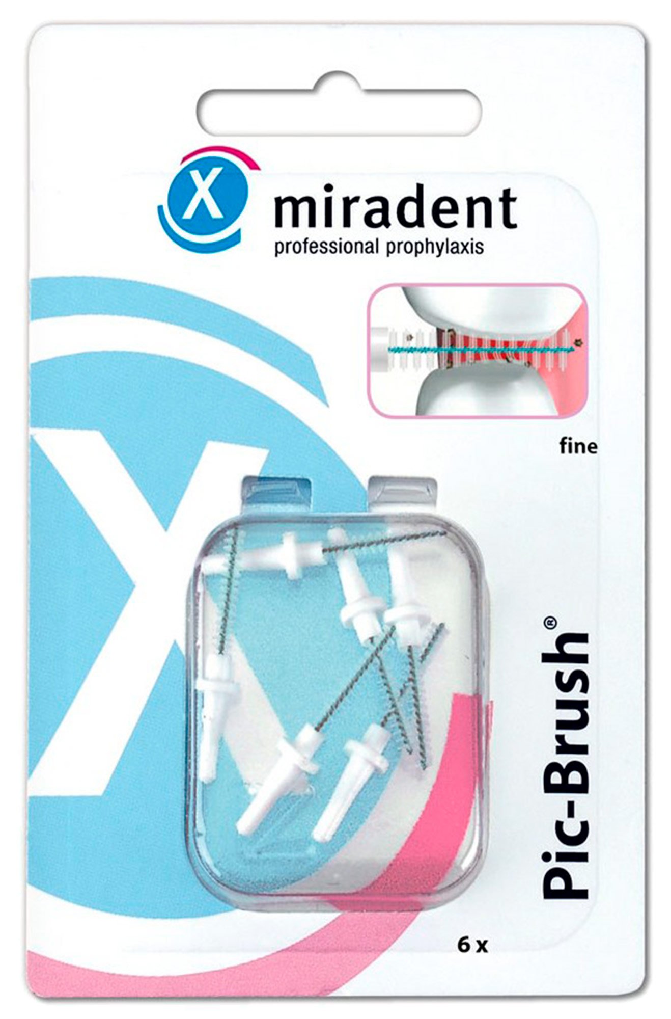 

Ершики Miradent Pic Brush Refills White (белые) 6 шт