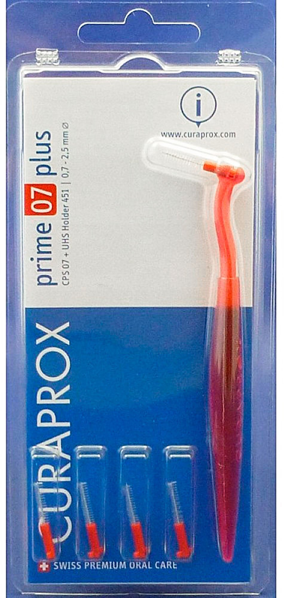 

Набор ершиков c держателем Curaprox CPS 07 plus