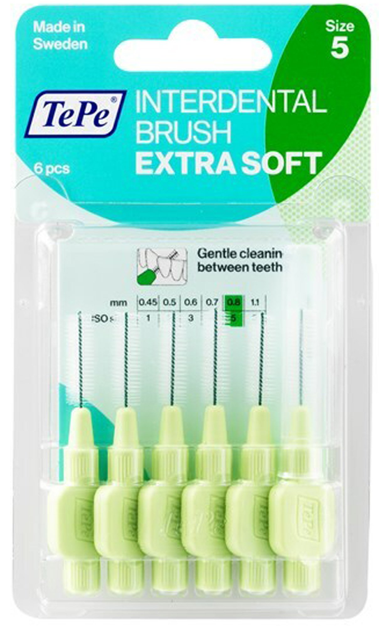 

Межзубные ёршики TePe X-Soft Зеленый 6 шт