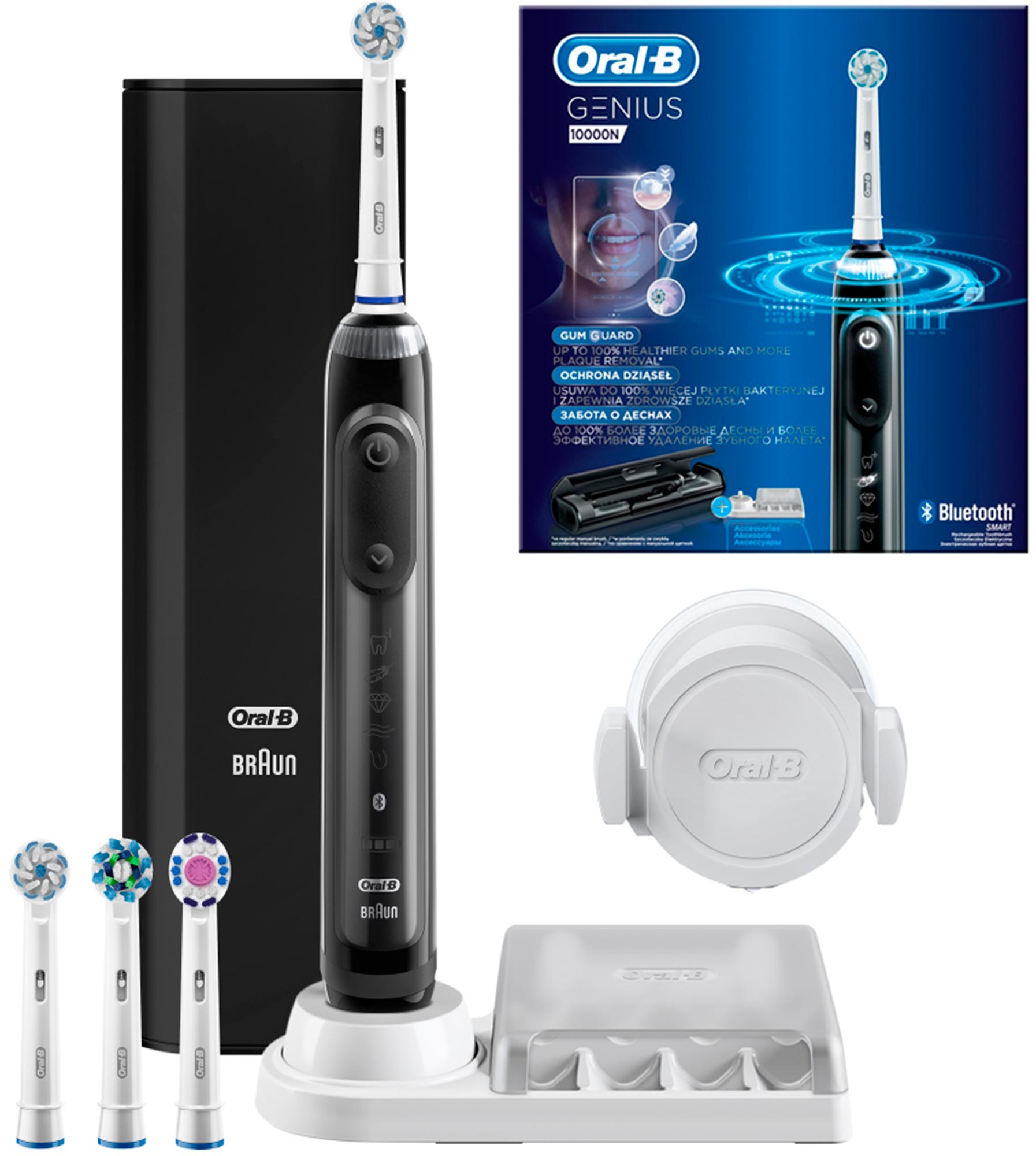 Зубная щетка ORAL-B Genius Black 10000N/D701.545.6XC Braun - фото 1