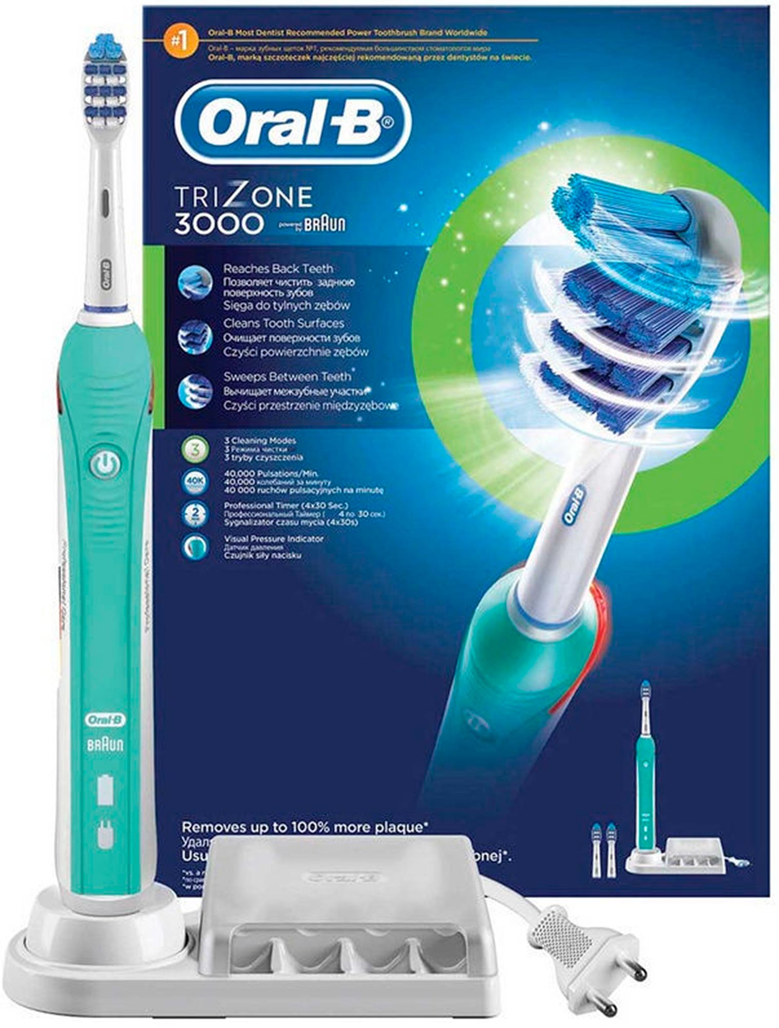 

Электрическая зубная щетка Oral-B TriZone 3000 D20