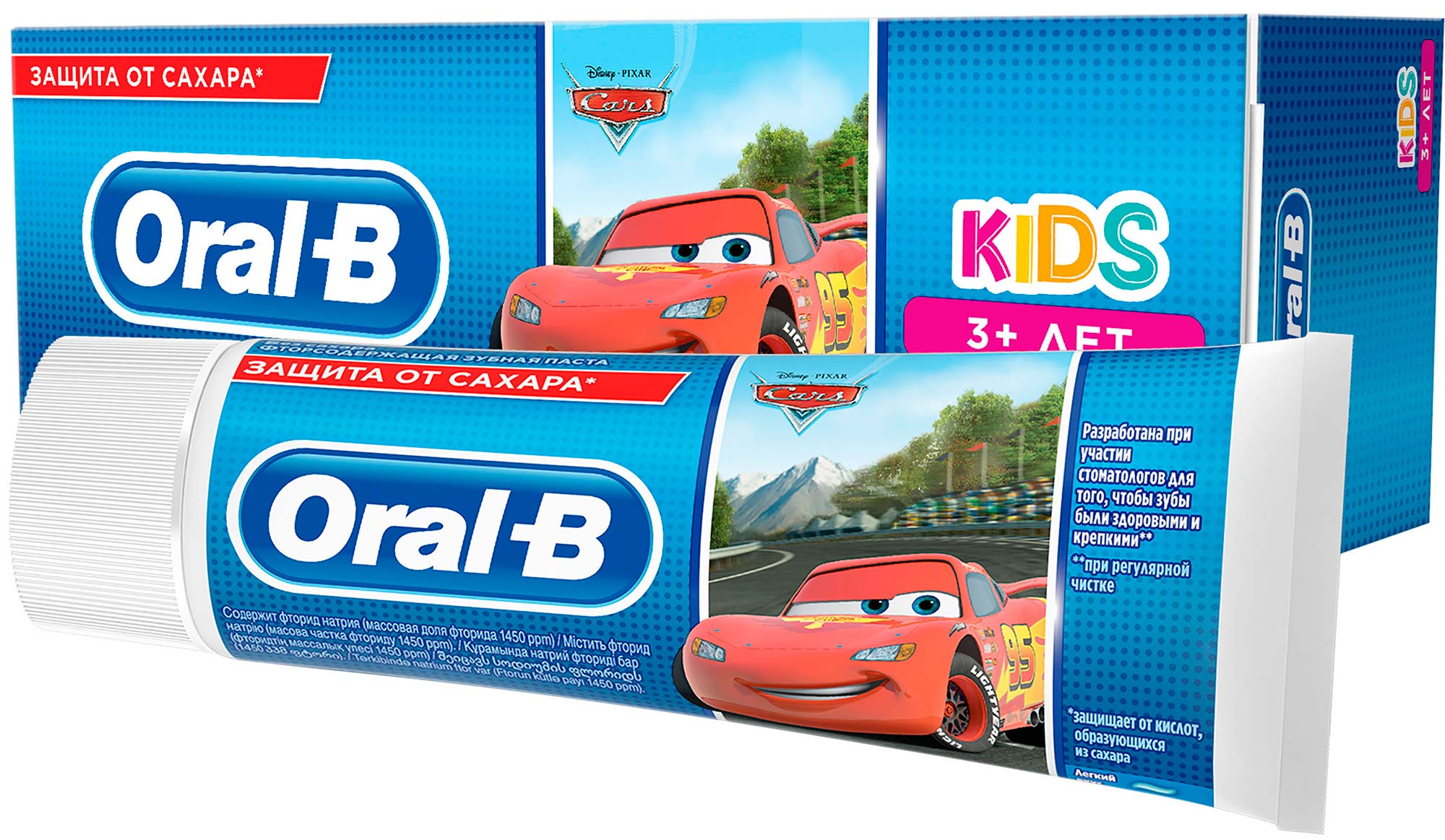 

Зубная паста ORAL-B Kids для детей Легкий вкус ТАЧКИ