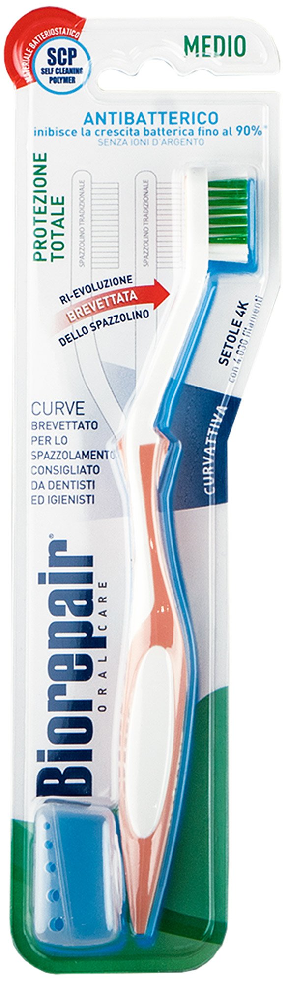 

Зубная щетка Biorepair Total Protection светло-голубая