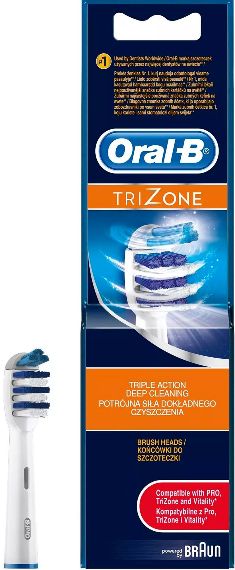

Насадки для зубных щёток ORAL-B TriZone 1 шт