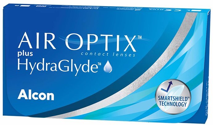 Air Optix plus HydraGlyde 3 линзы (поврежденная упаковка) 