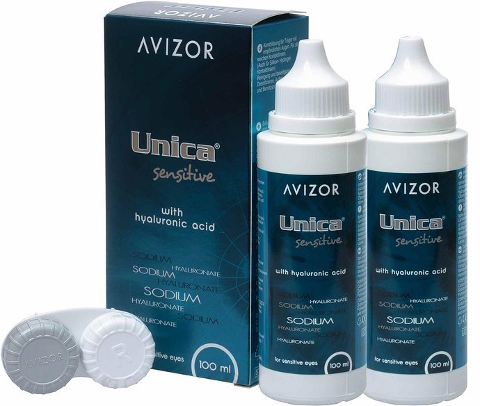 Комплект раствор Avizor Unica Sensitive 100 мл*2 шт