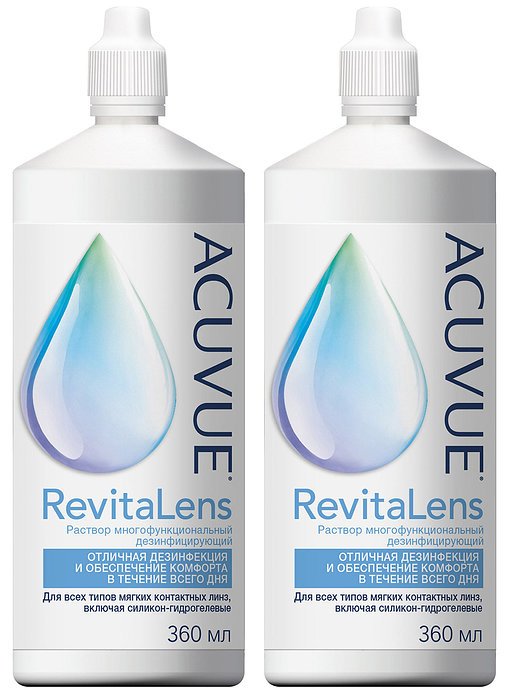 Раствор для линз ACUVUE Revitalens 360 мл *2 шт.