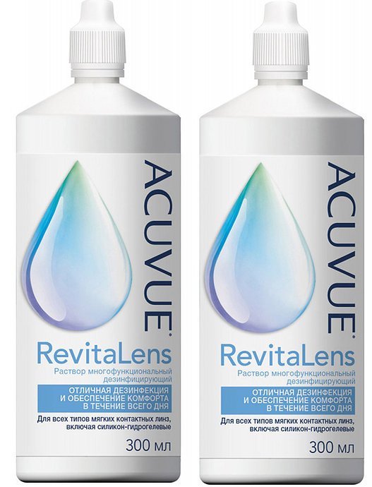 Раствор для линз ACUVUE Revitalens 300 мл *2 шт.